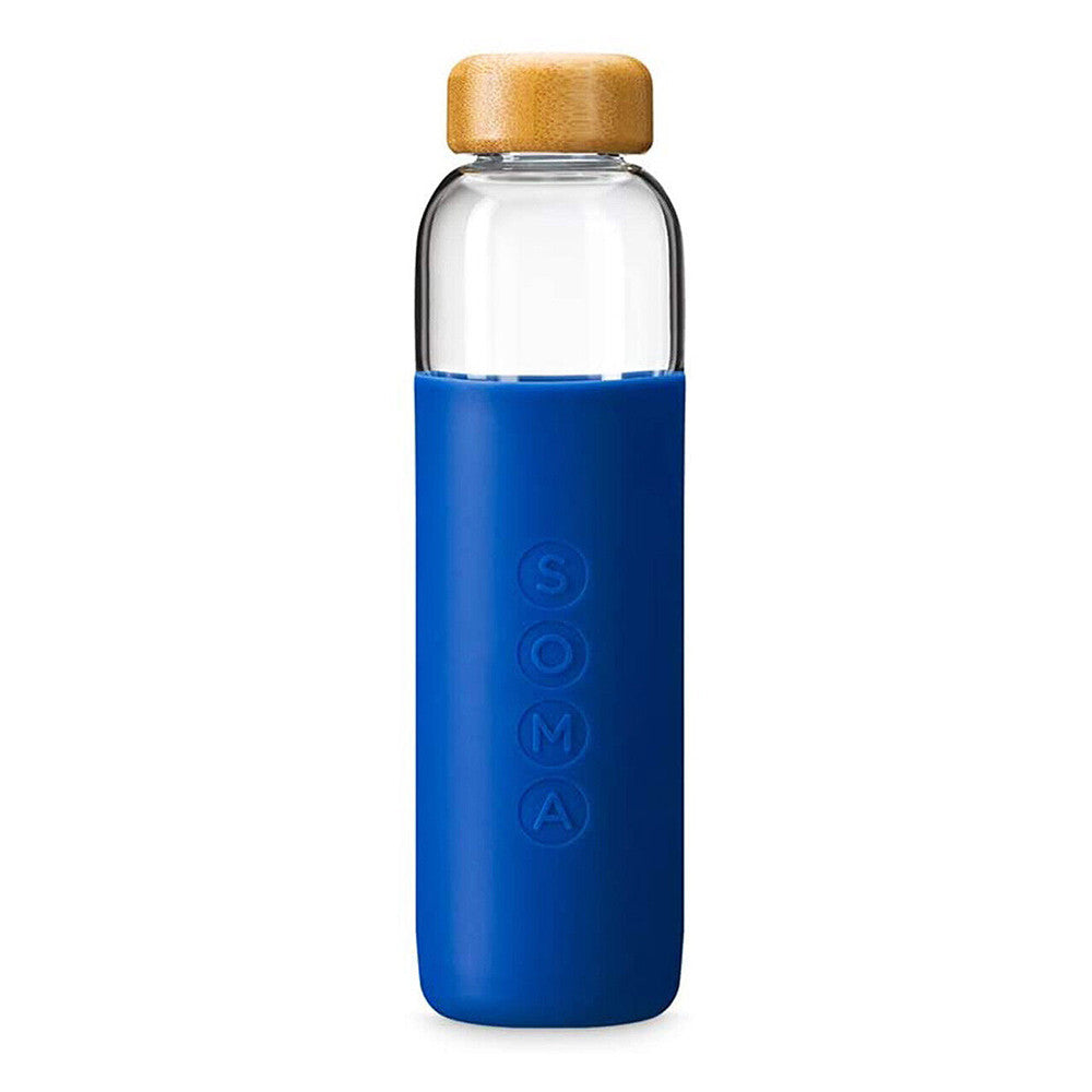 Soma Glass Water Bottle V2, Sapphire, 17 Oz